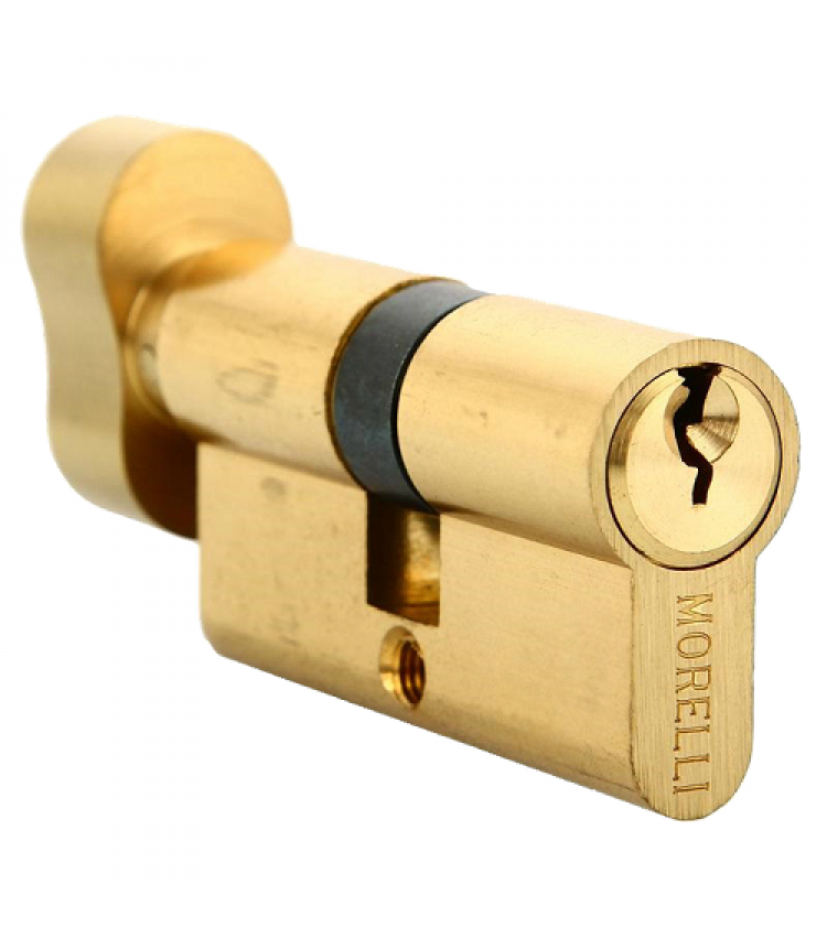 Ключевой цилиндр Morelli с поворотной ручкой (60 мм) 60CK PG Цвет - Золото