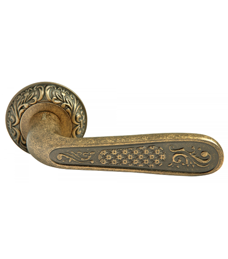 Дверные ручки RUCETTI RAP-CLASSIC 1 OMB Цвет - старая античная бронза